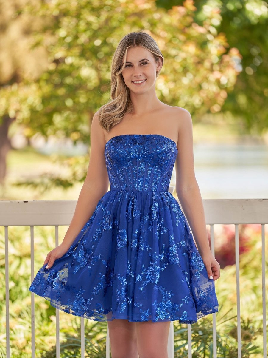 A-line Short Homecoming Dresses with Sequins