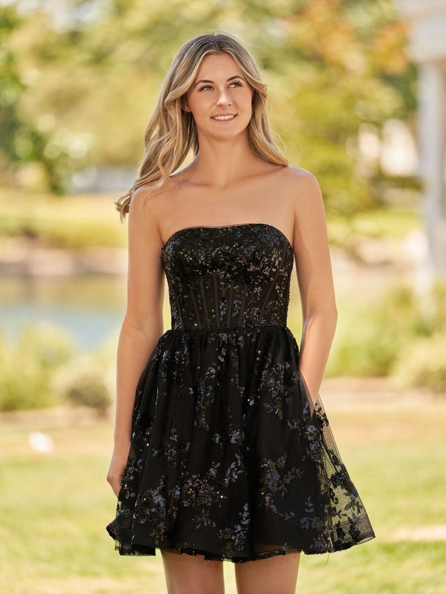 A-line Short Homecoming Dresses with Sequins