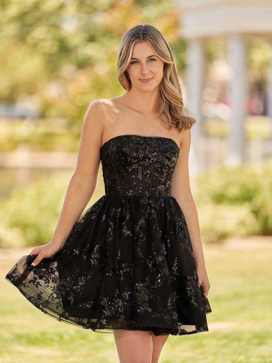A-line Short Homecoming Dresses with Sequins