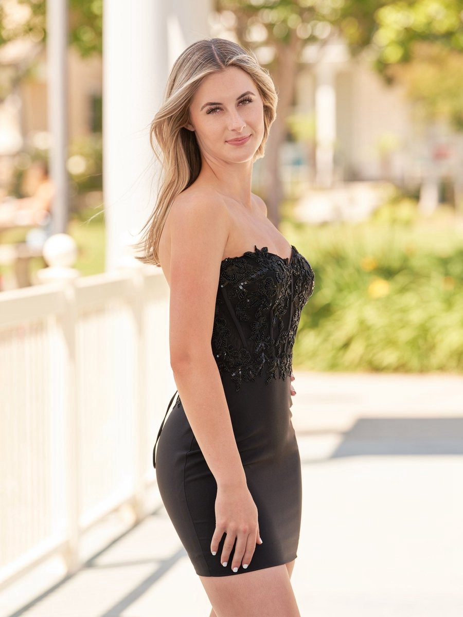 Sheath Sweetheart Tight Beaded Homecoming Dresses