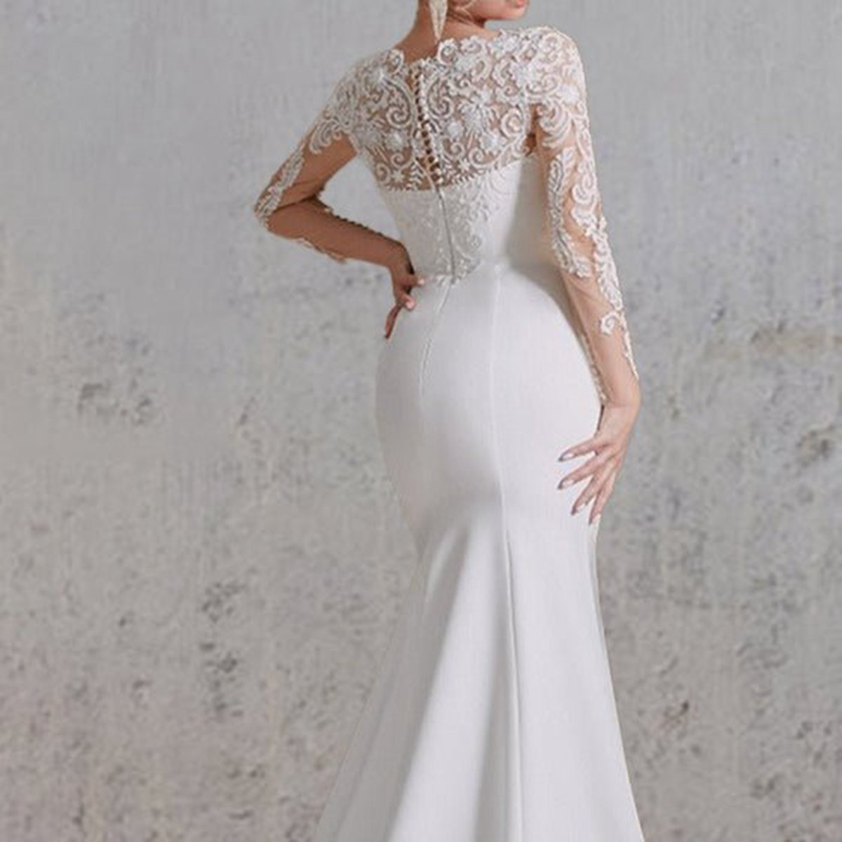Mermaid Lace Appliques Beaded Wedding Dresses
