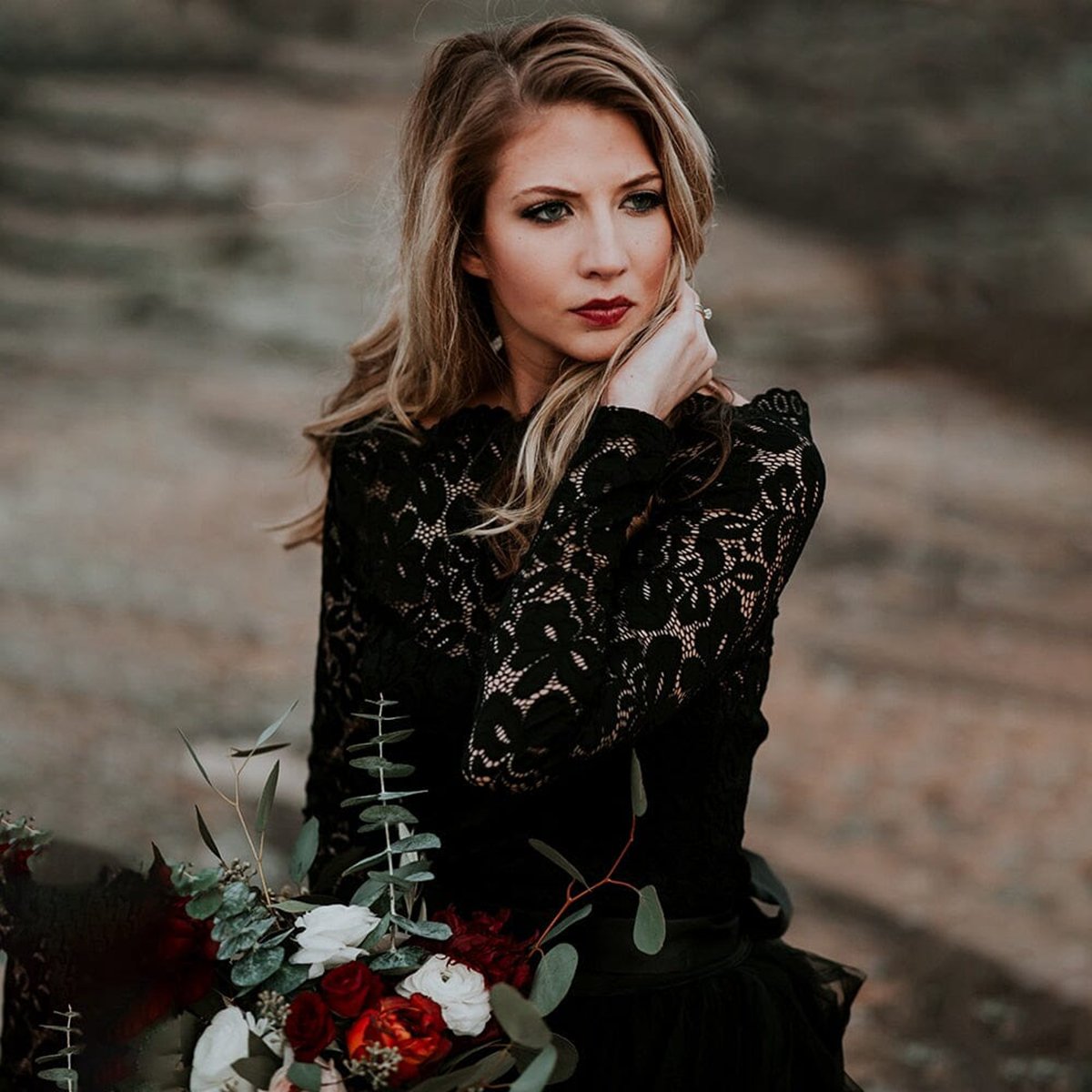 A-line Lace Appliqued Wedding Dresses with Train