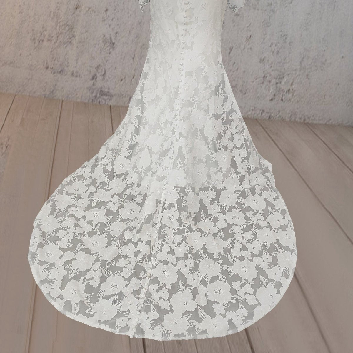 Mermaid Off the Shoulder Long Sleeves Wedding Dresses with Slit