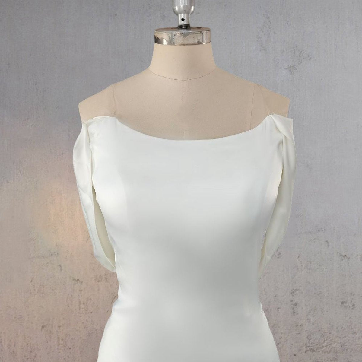 Mermaid Off Shoulder Appliqued Wedding Dresses with Backless