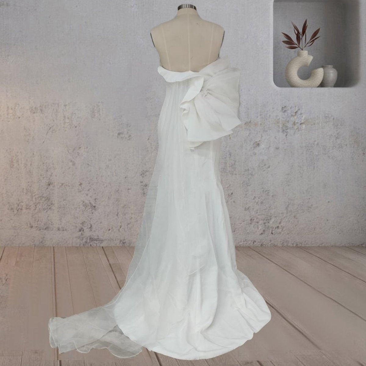 Mermaid Simple Ruffled Wedding Dresses