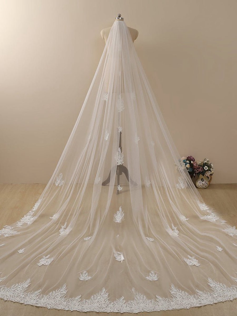Starfish Lace Cathedral Veil Bridal Veil Wedding Veil