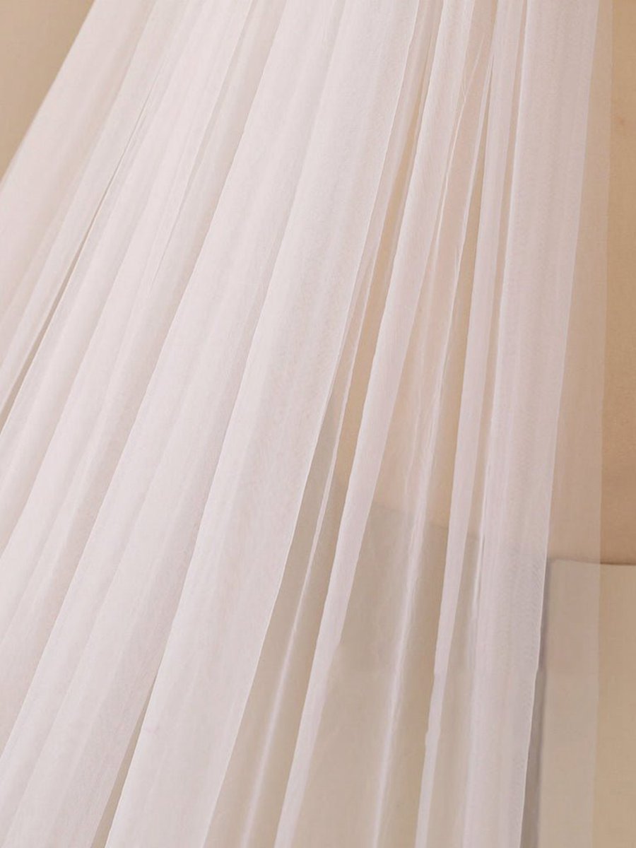 3D Flower Lace with Rhinestones Cathedral Veil Bridal Veil Wedding Veil