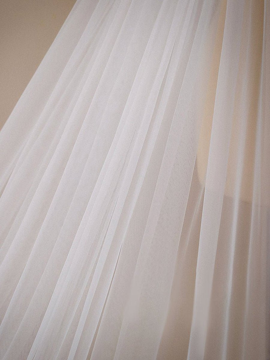 Flower Lace Cathedral Veil Bridal Veil Wedding Veil