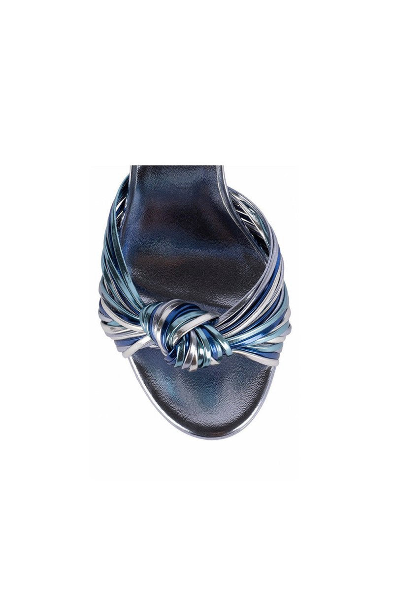 Chunky Knotted Block Heel Platform Sandals