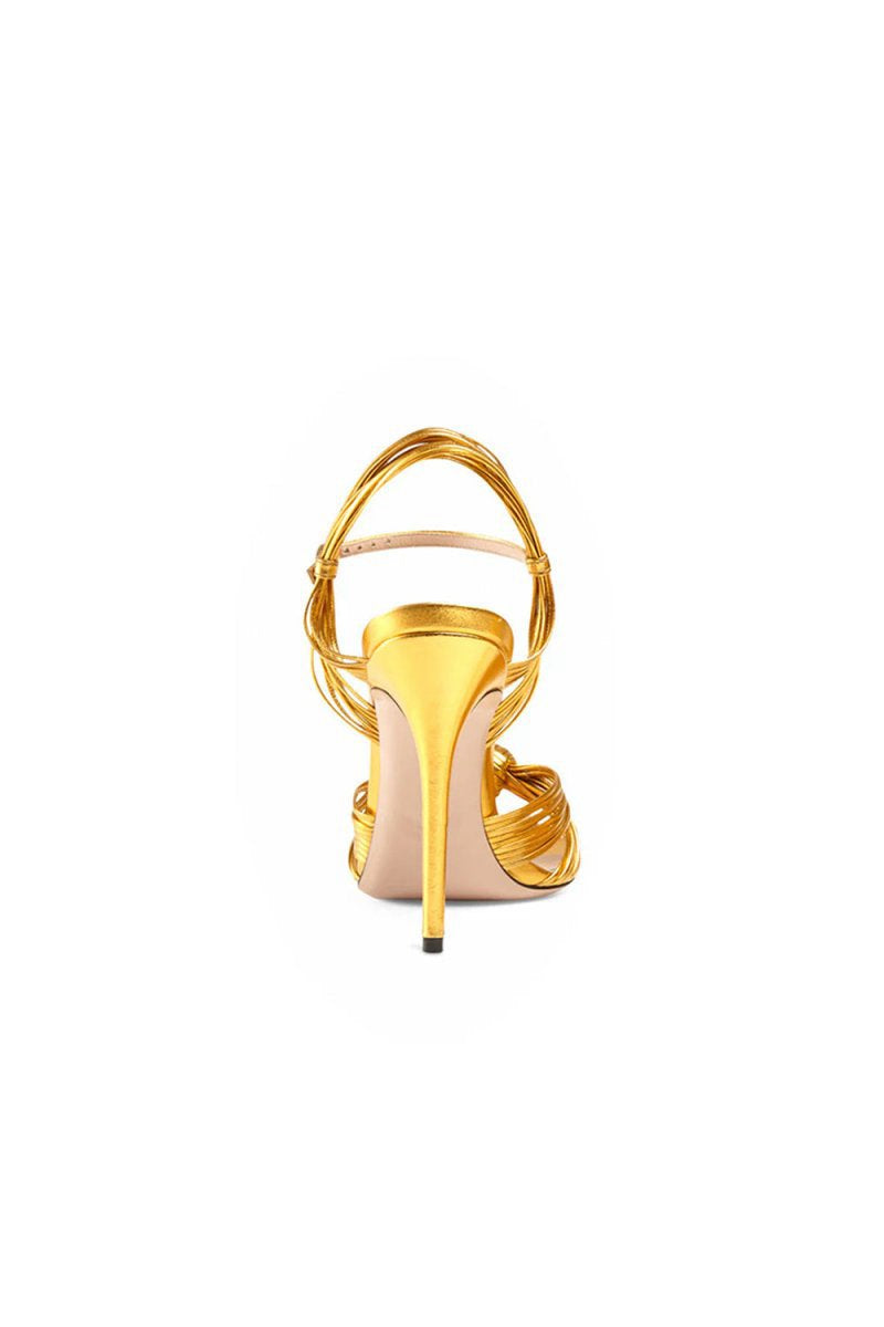 Knotted Stiletto High Heel Sandals