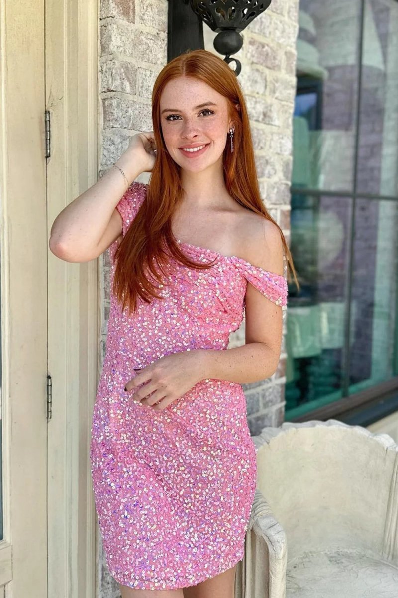 Sparkly Sequins Tight Short Homecoming Dresses