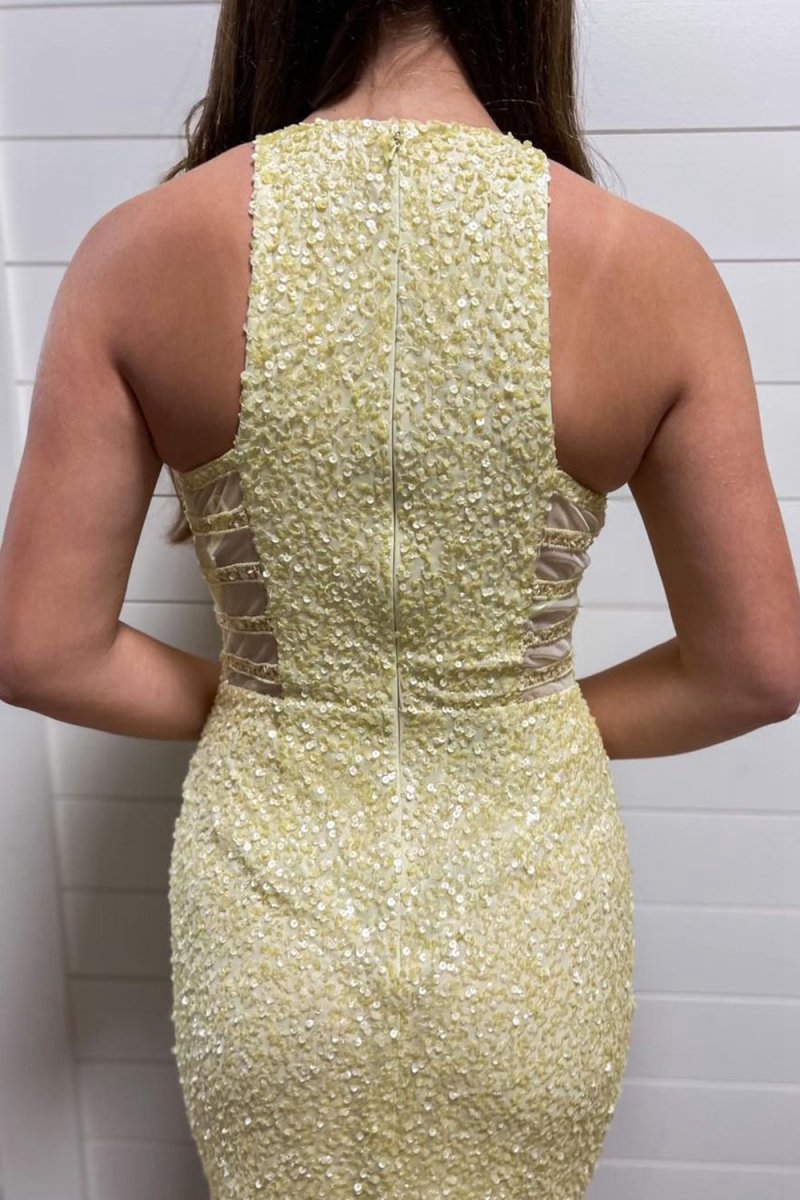 Sparkly Sequins Asymmetrical Tight Homecoming Dresses