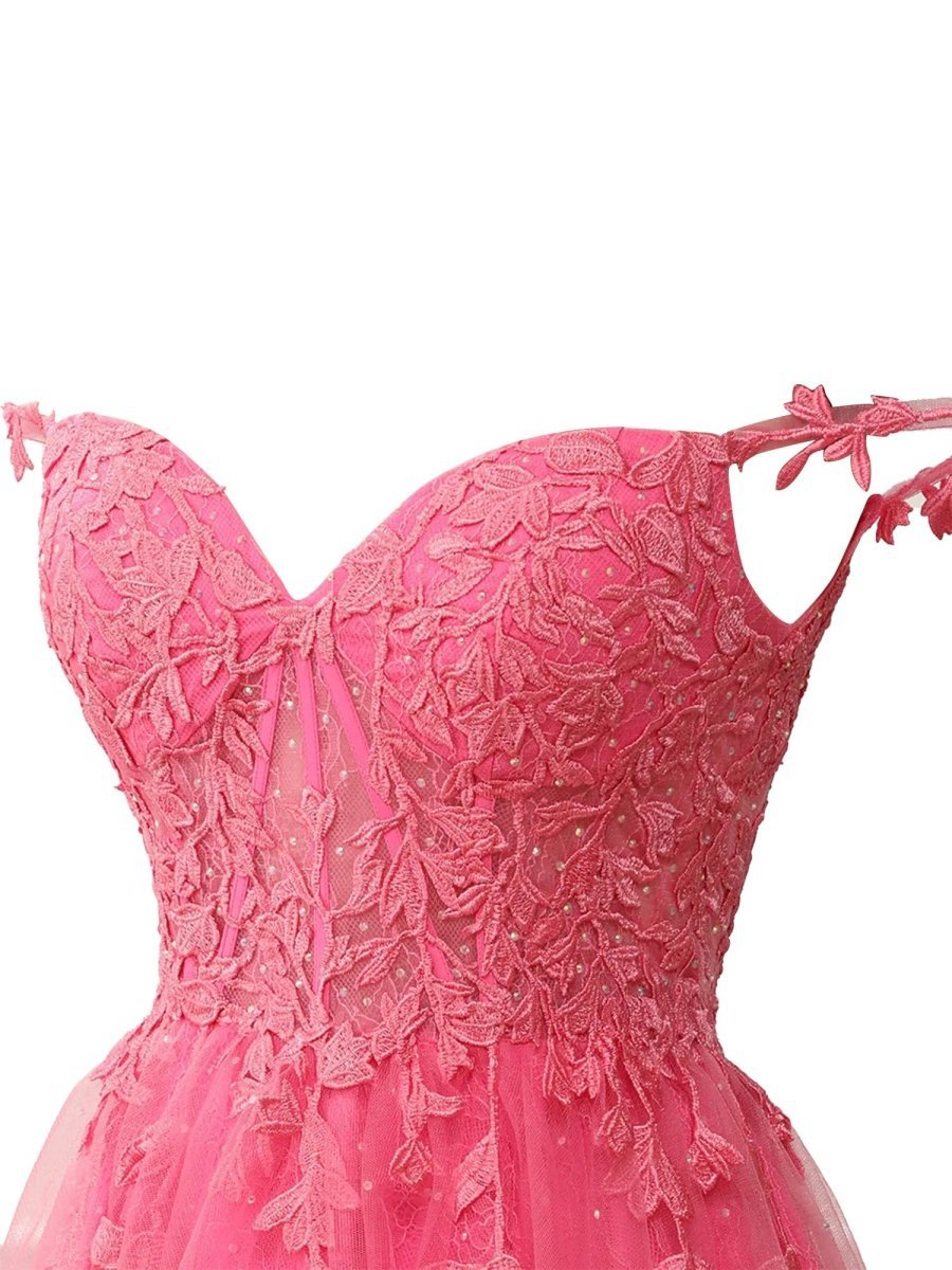 A-line Sweetheart Mint Appliques Short Homecoming Dresses