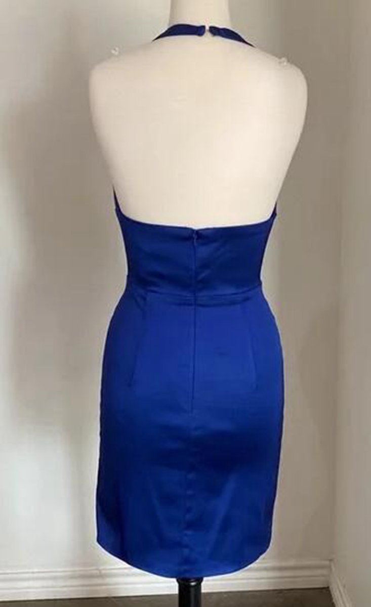 Simple Deep V-Neck Homecoming Dresses
