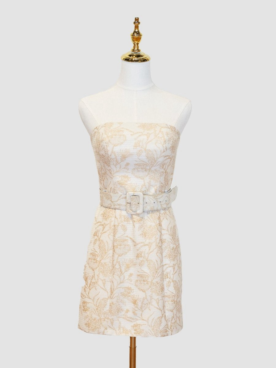 Sheath Strapless Short Homecoming Dresses