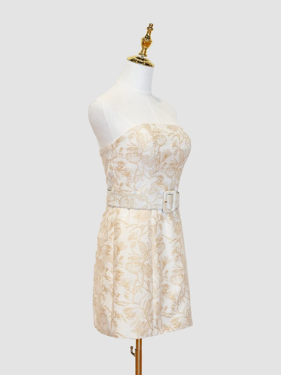 Sheath Strapless Short Homecoming Dresses