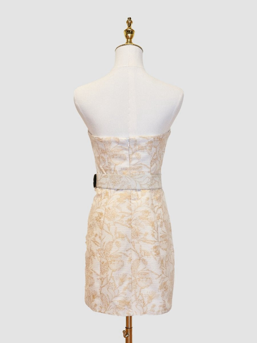 Sheath Strapless Short Homecoming Dresses