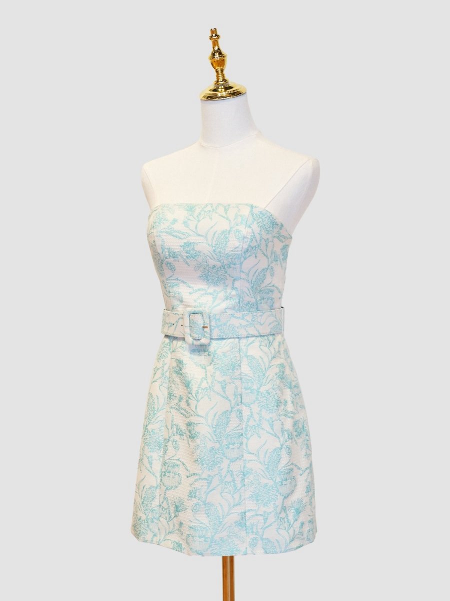 Sheath Strapless Short Homecoming Dresses