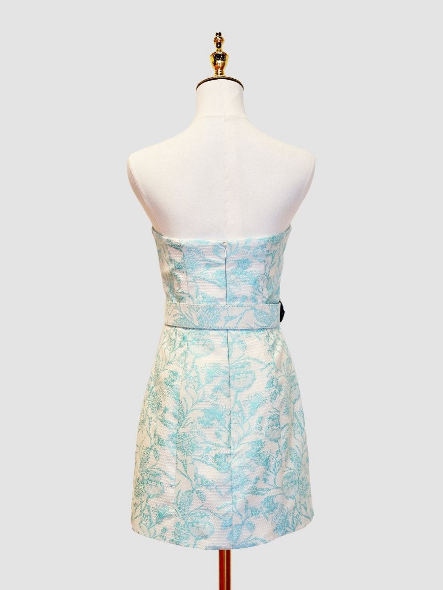 Sheath Strapless Short Homecoming Dresses