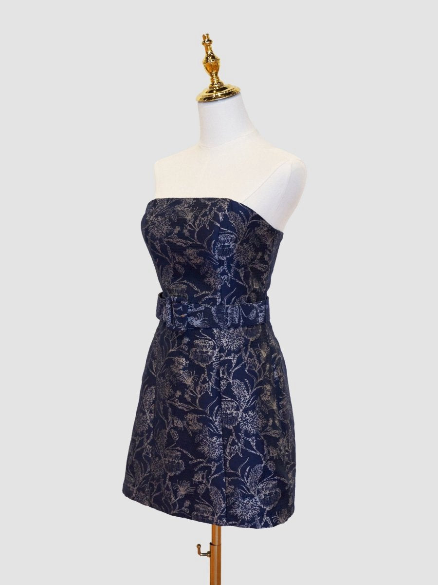 Sheath Strapless Short Homecoming Dresses