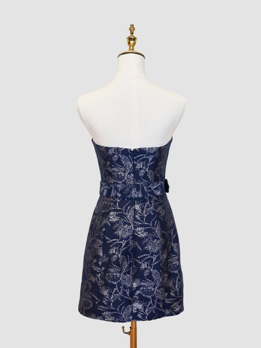 Sheath Strapless Short Homecoming Dresses