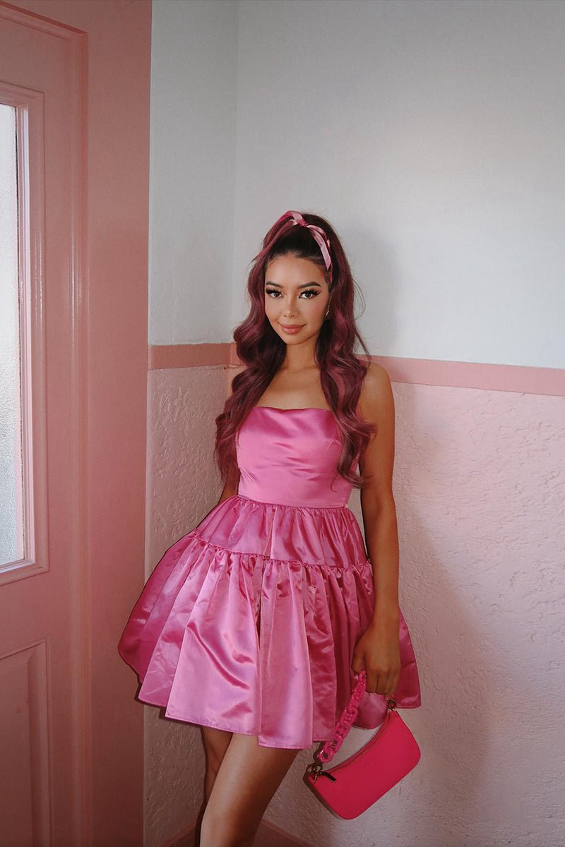 A-line Square Candy Homecoming Dresses Short Party Dresses