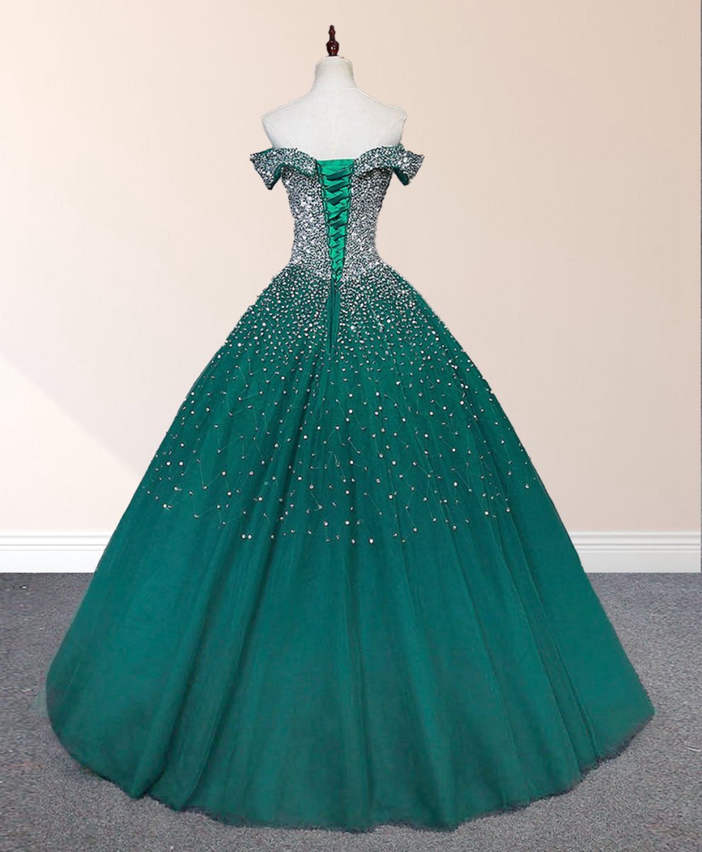 Sequin Prom Dresses Beaded Quinceanera Dresses