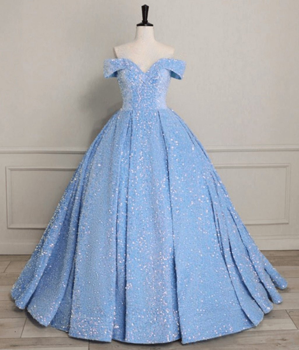 Quinceanera Dresses Sequin Off the Shoulder Ball Gown Dresses