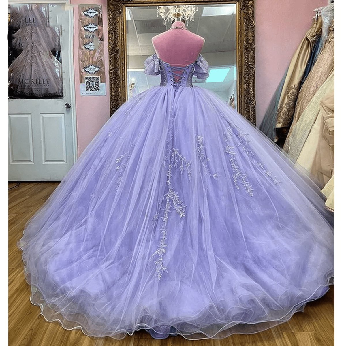 Beaded Tulle Quinceanera Dresses Ball Gown Dresses