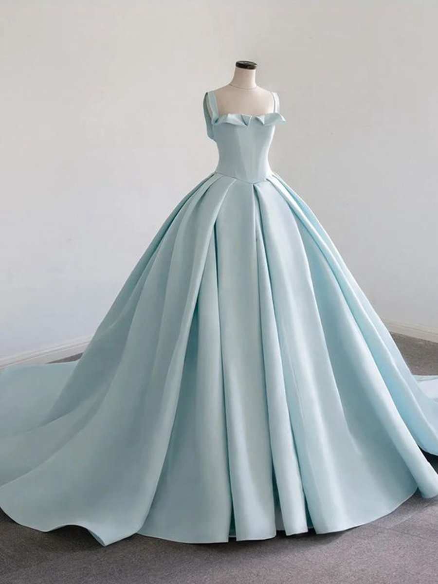 Satin Long Ball Gown Quinceanera Dresses