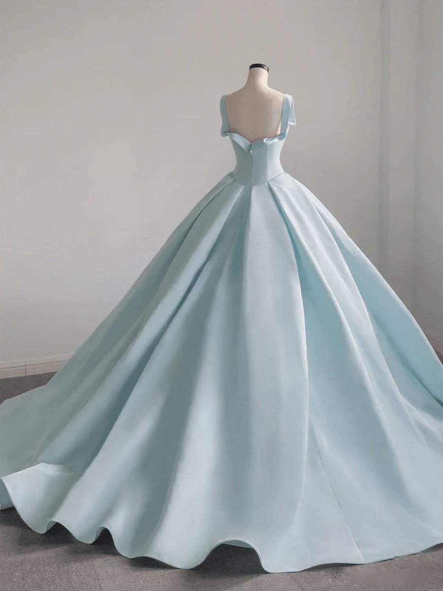 Satin Long Ball Gown Quinceanera Dresses