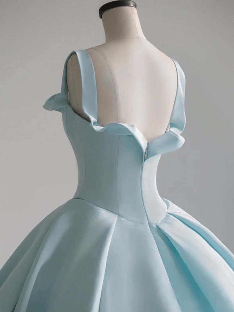 Satin Long Ball Gown Quinceanera Dresses