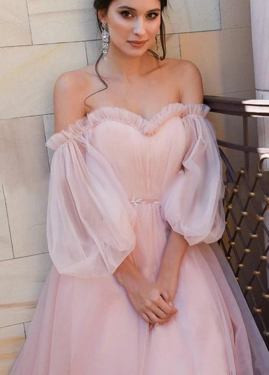 Bohemian Unique Sweetheart Long-Sleeve Wedding Dresses