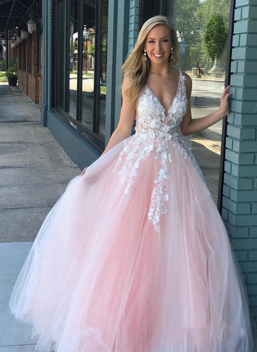 Turquoise Lace Applique Ball Gown Long Ball Gowns Quinceanera Dresses