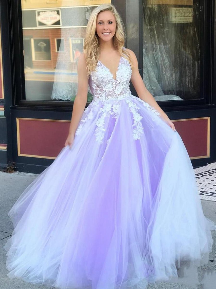 Turquoise Lace Applique Ball Gown Long Ball Gowns Quinceanera Dresses
