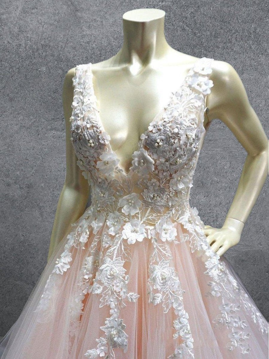 Turquoise Lace Applique Ball Gown Long Ball Gowns Quinceanera Dresses