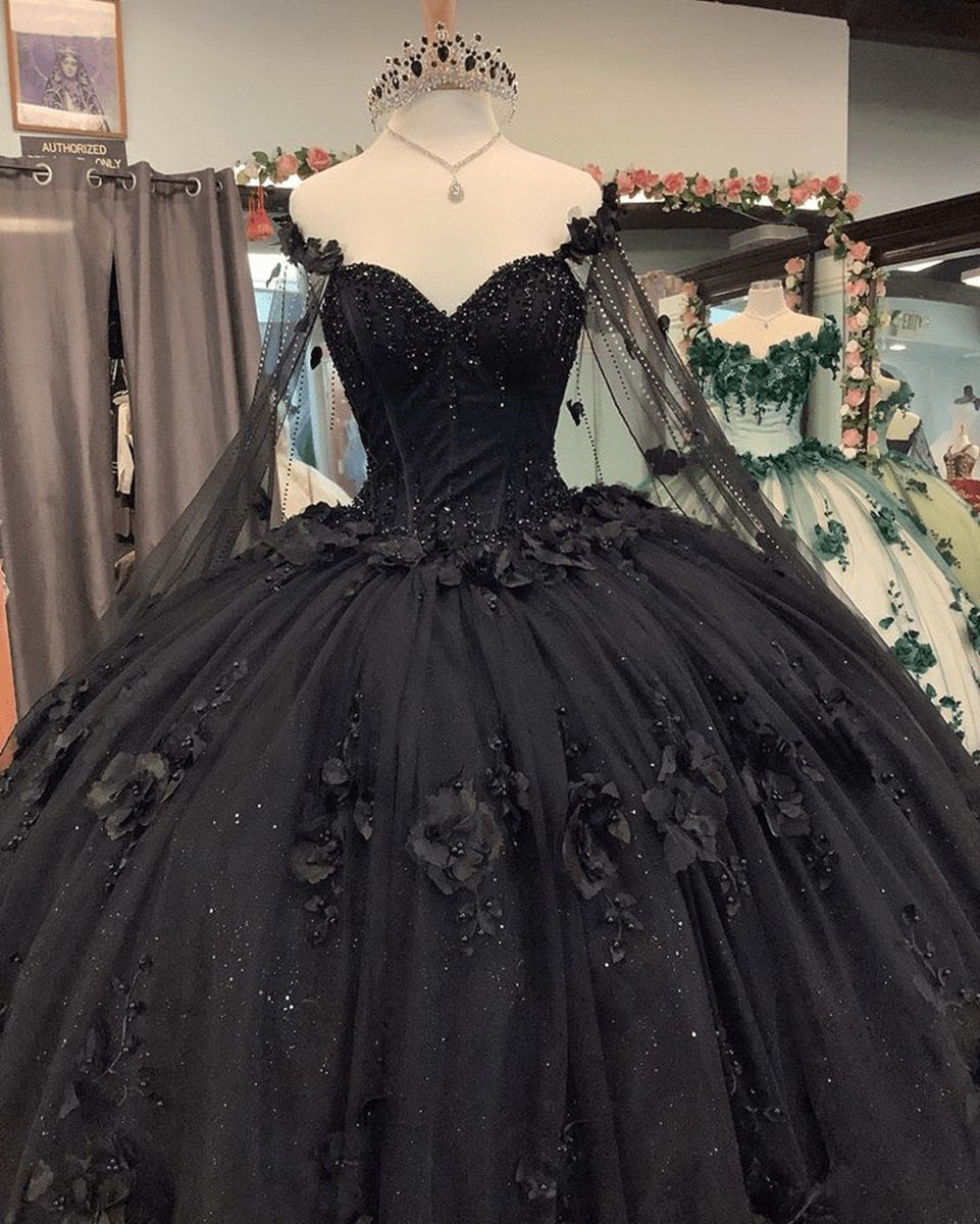 Ball Gown Quinceanera Dresses with Flowers