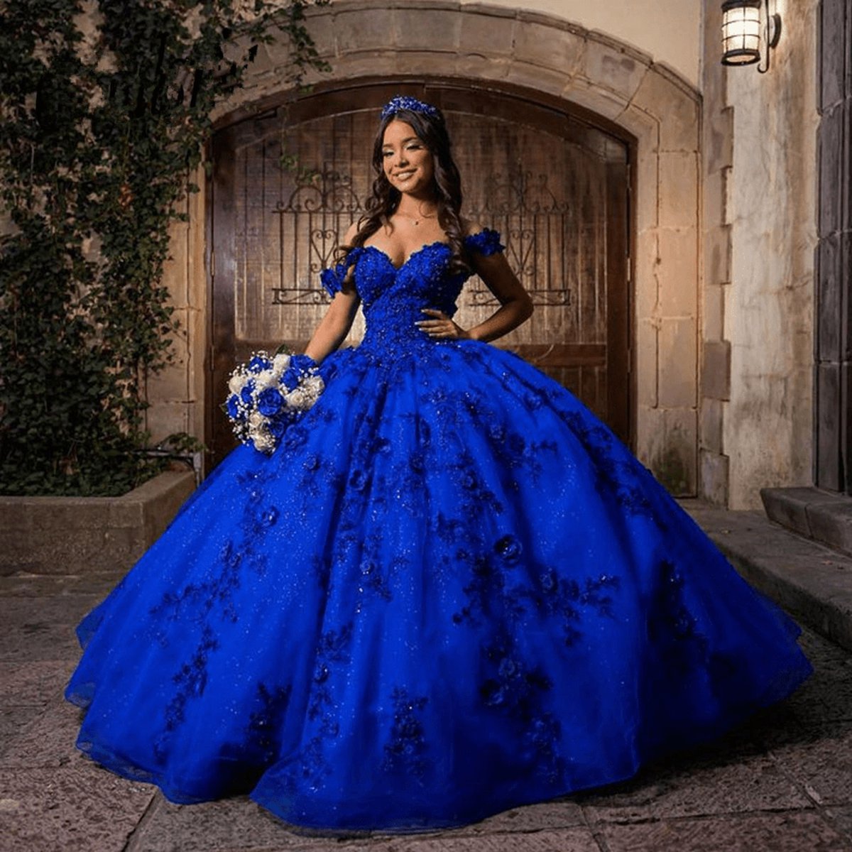 Off the Shoulder Puffy Quinceanera Dresses