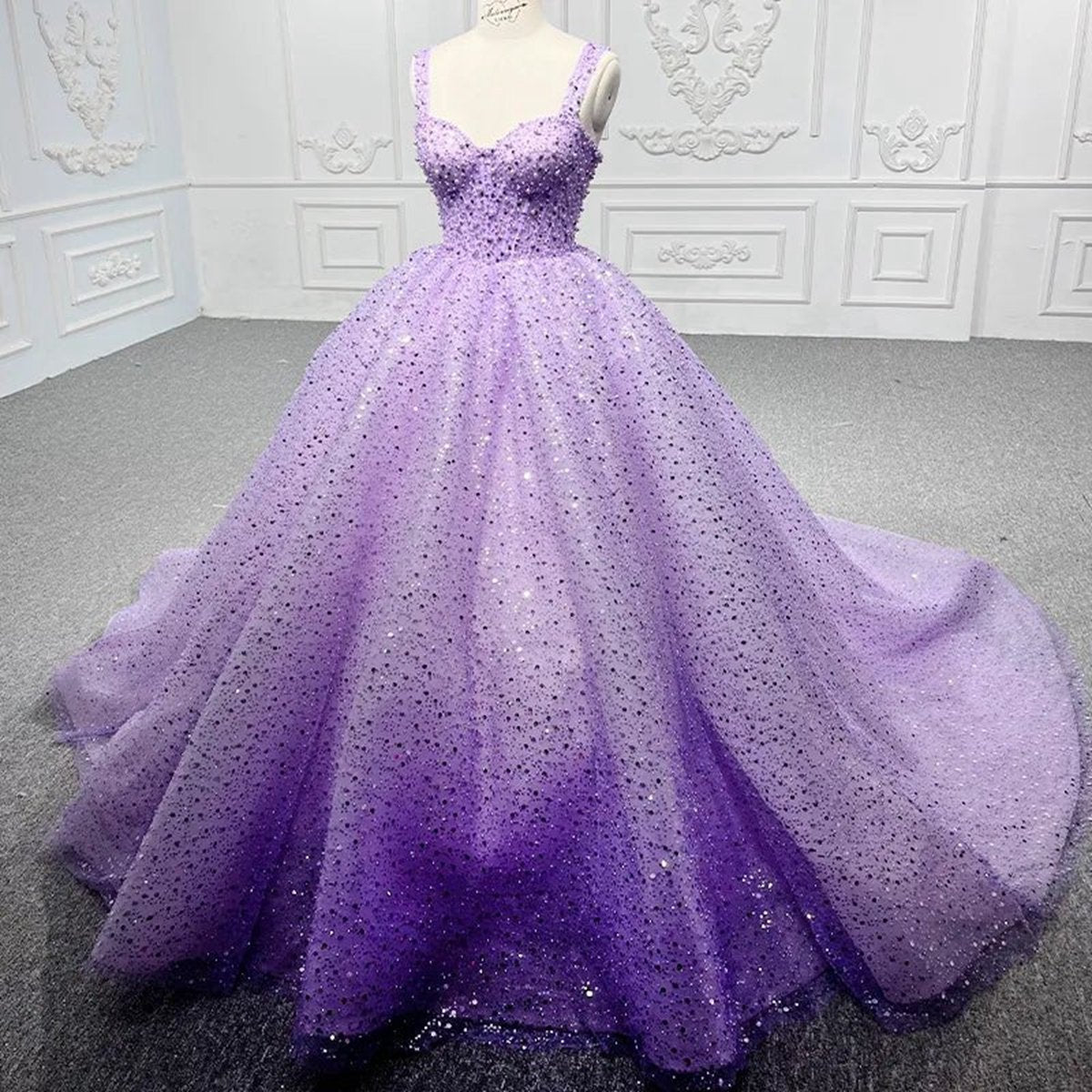 Sweetheart Sequined Evening Party Dresses