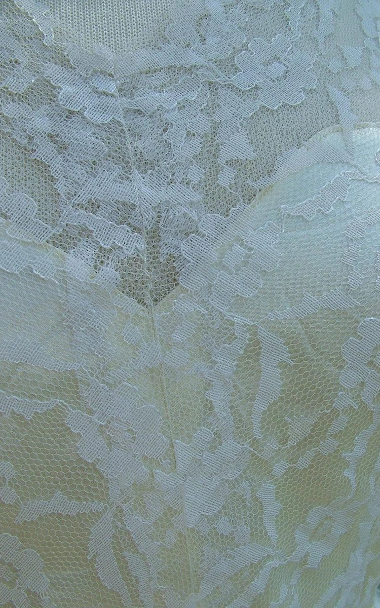 Middleton Style Vintage Long Lace Sleeves Fitted Bodice Bridal Gown Wedding Dresses