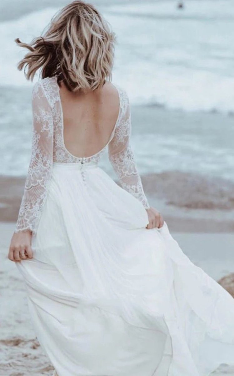 Casual Lace Bateau A-line Tulle Floor-length Wedding Dresses with Split Front and Pleats