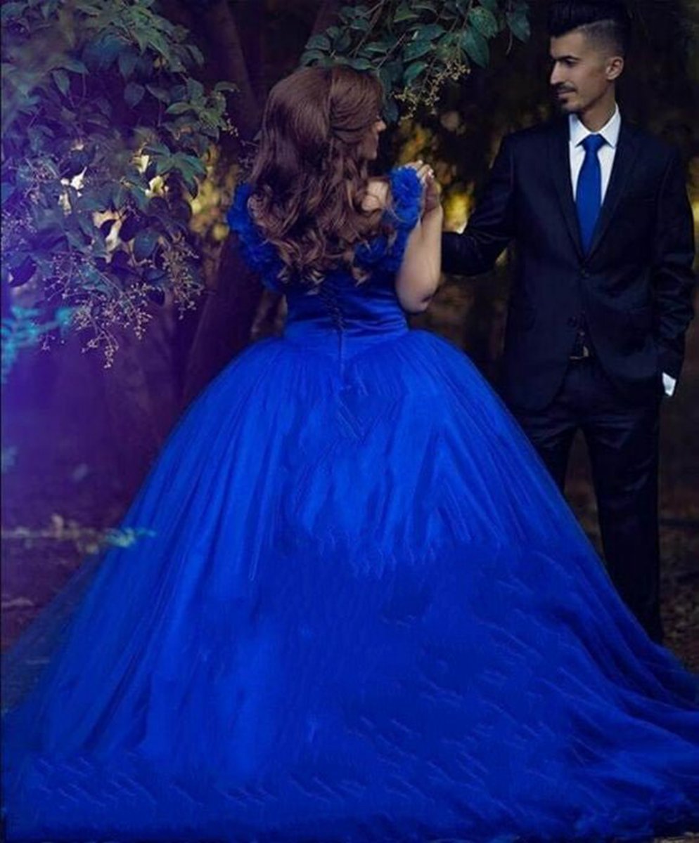 Quinceanera Dresses Princess Tulle Wedding Dresses Flowers Off the Shoulder