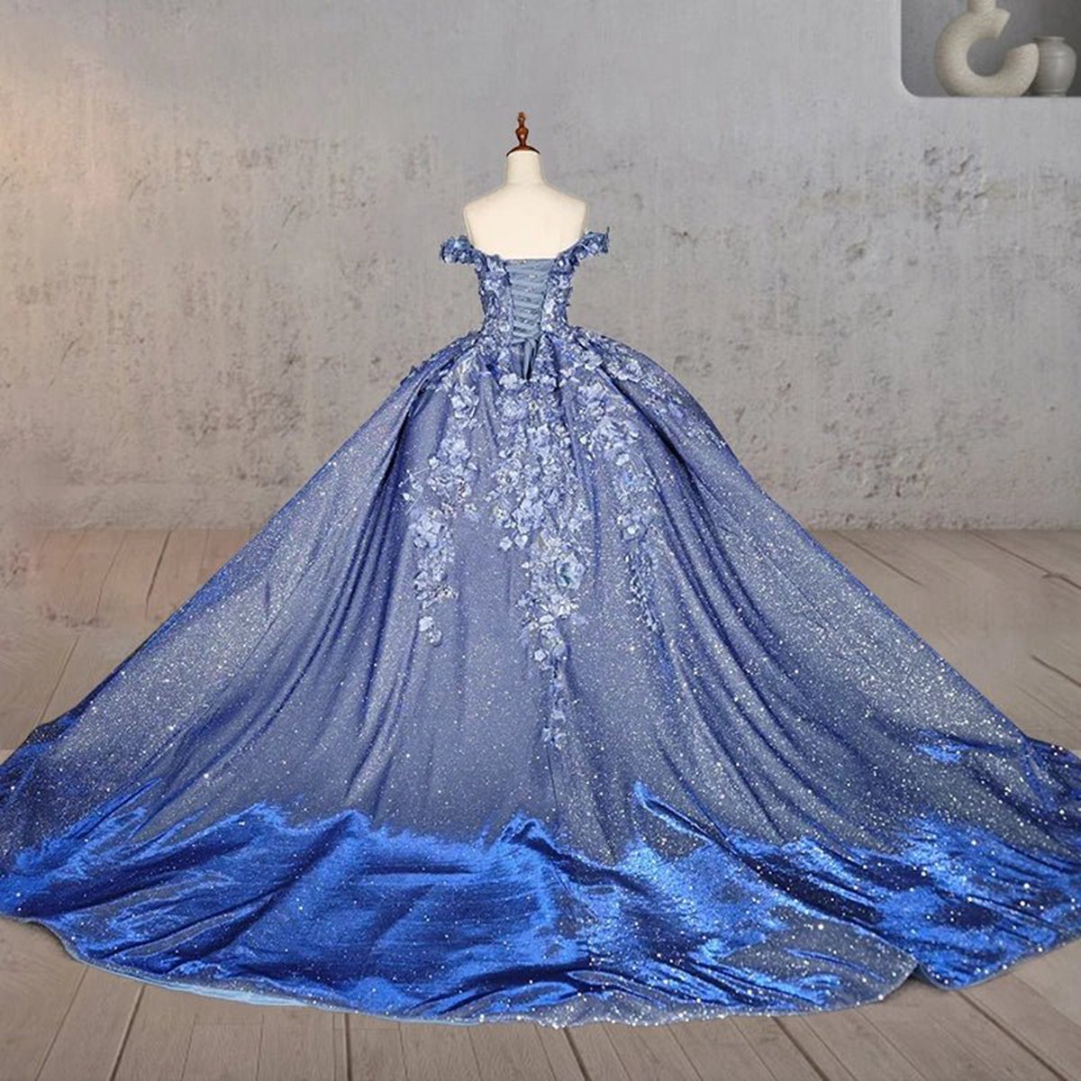 Sweetheart A-line Off-the-shoulder Quinceanera Dresses with 3D Flower and Pearls