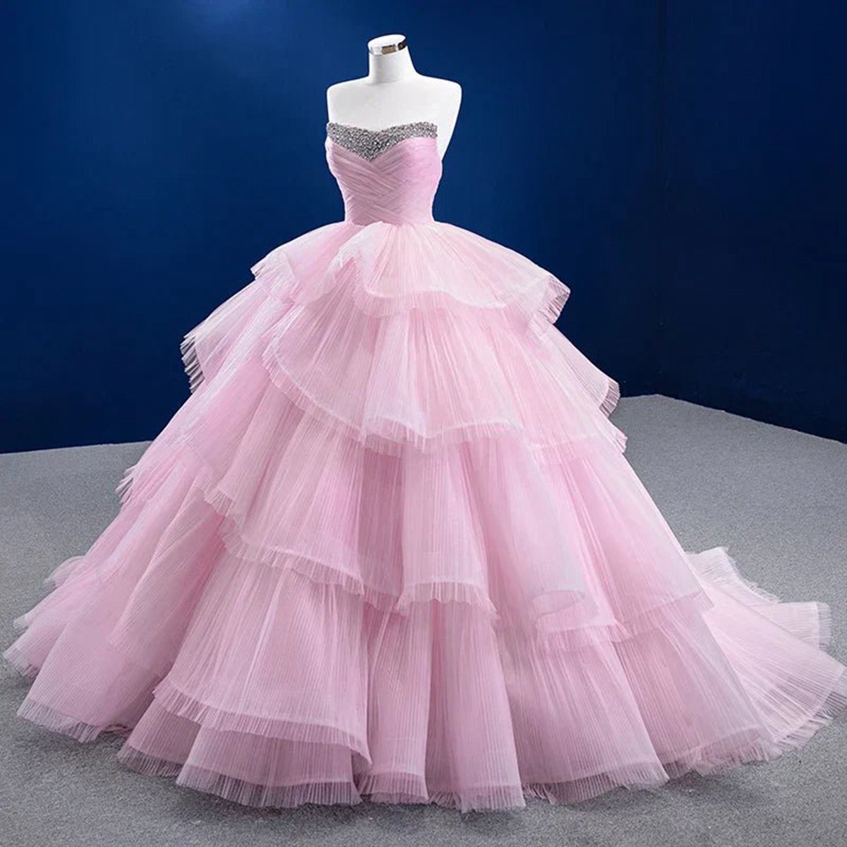 Quinceanera Dresses Simple Tie Ball Gown Elegant Lace Up Long Evening Dresses with Diamonds