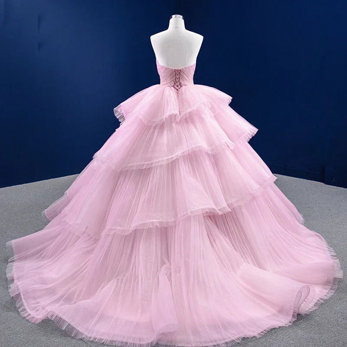 Quinceanera Dresses Simple Tie Ball Gown Elegant Lace Up Long Evening Dresses with Diamonds