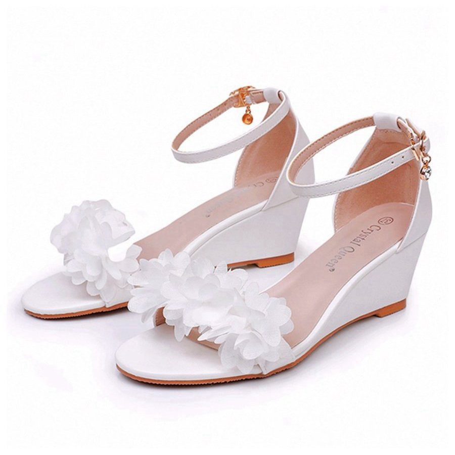 Floral Open Toe Ankle-Strap Beach Sandals