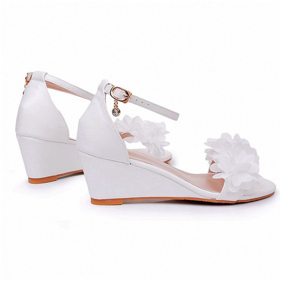Floral Open Toe Ankle-Strap Beach Sandals