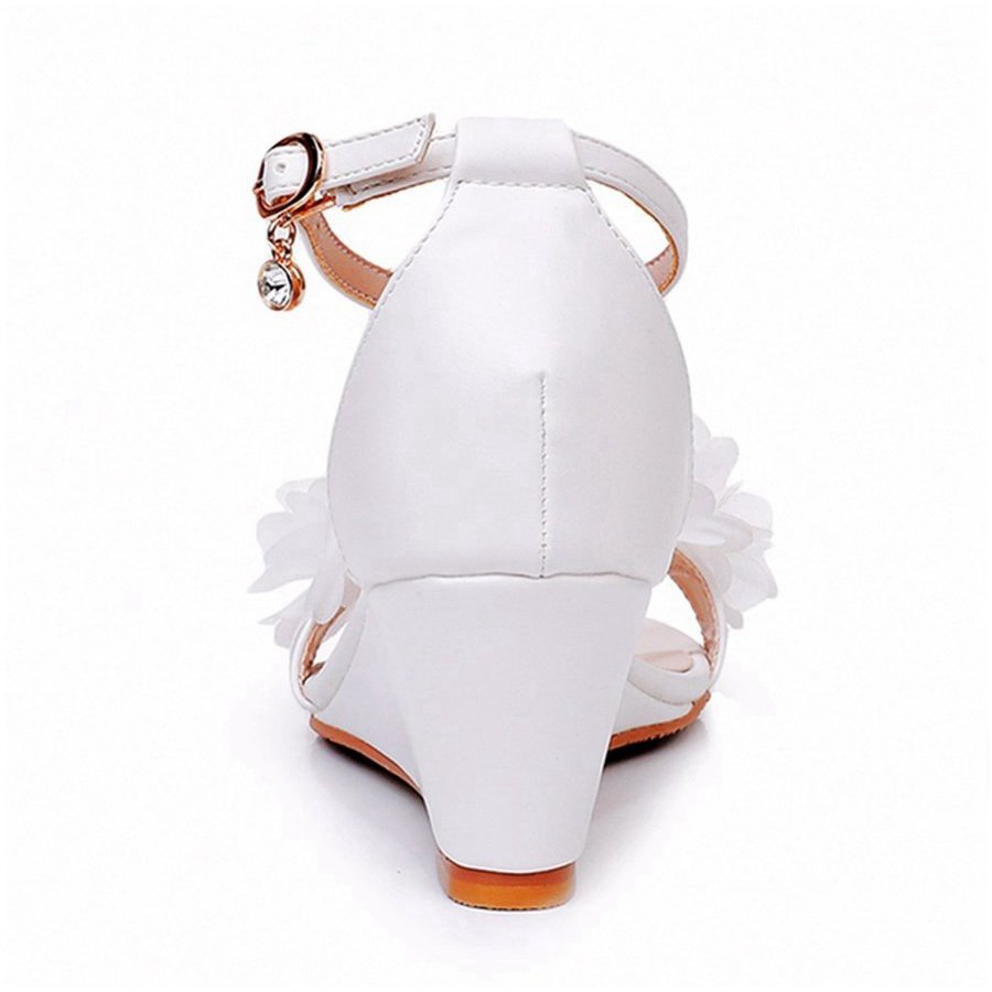 Floral Open Toe Ankle-Strap Beach Sandals