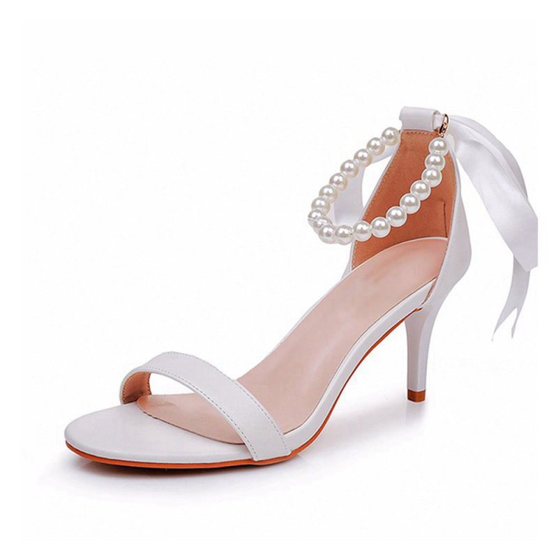 Elegant Open Toe Ankle-Strap Stiletto Sandals
