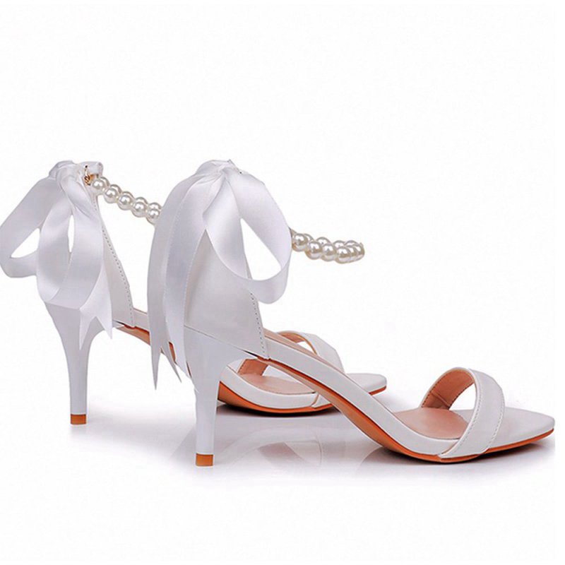Elegant Open Toe Ankle-Strap Stiletto Sandals